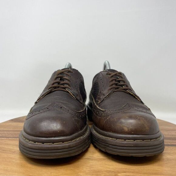 VTG Skechers Brown Leather Oxford Wingtip Brogue Dress Shoes Mens Sz 8 *SEE PICS - Picture 2 of 12